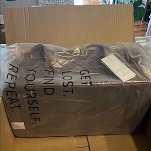 BÉIS convertible weekender in Mocha. NWT